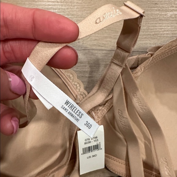 NWT Aerie Sans Armature "Real Happy" Wireless Bra Nude Adjustable Racerback - Picture 10 of 11